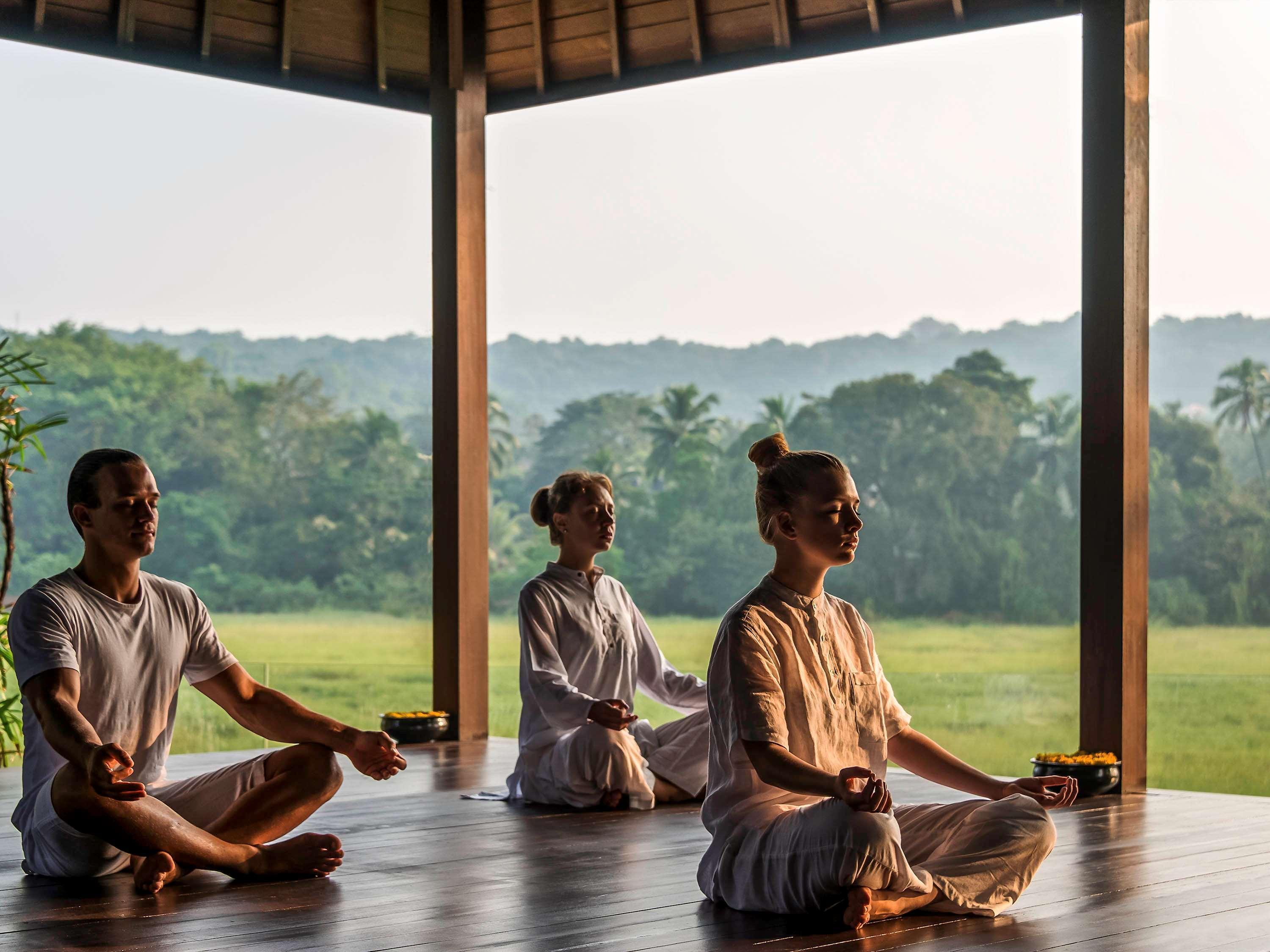 Novotel Goa Resort & Spa Candolim Esterno foto Meditation at the Banyan Retreat